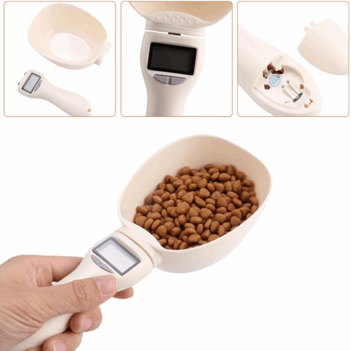 Misurino Crocchette per Cani con Display LCD | Paletta e Bilancia per Alimenti Precisa e Facile da Usare - immagine 2