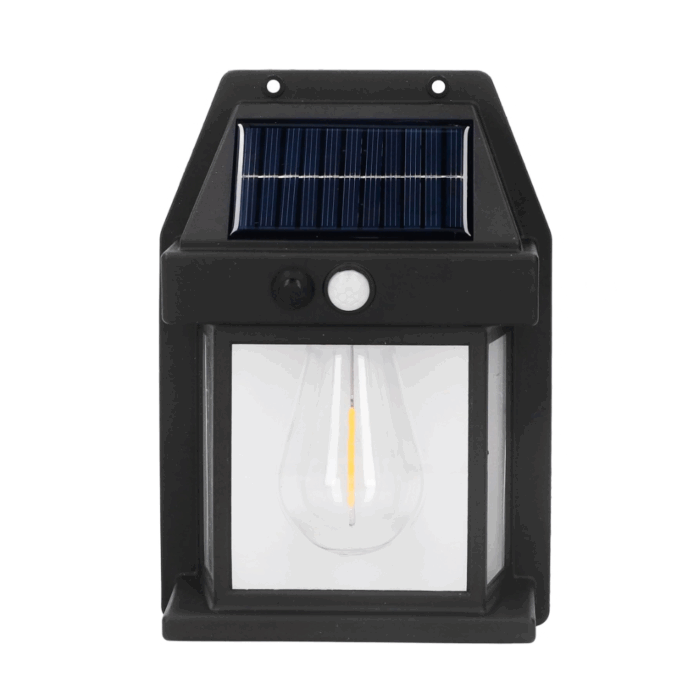 Appliques Ricarica Solare 600LM Lampada a Parete da Esterno, Luce Calda con Sensore di Movimento - immagine 5
