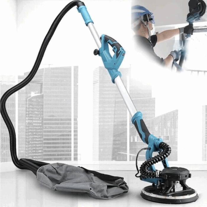 Levigatrice Telescopica per Muri 800W a Giraffa con LED – 5 Velocità e Prestazioni Professionali - immagine 6