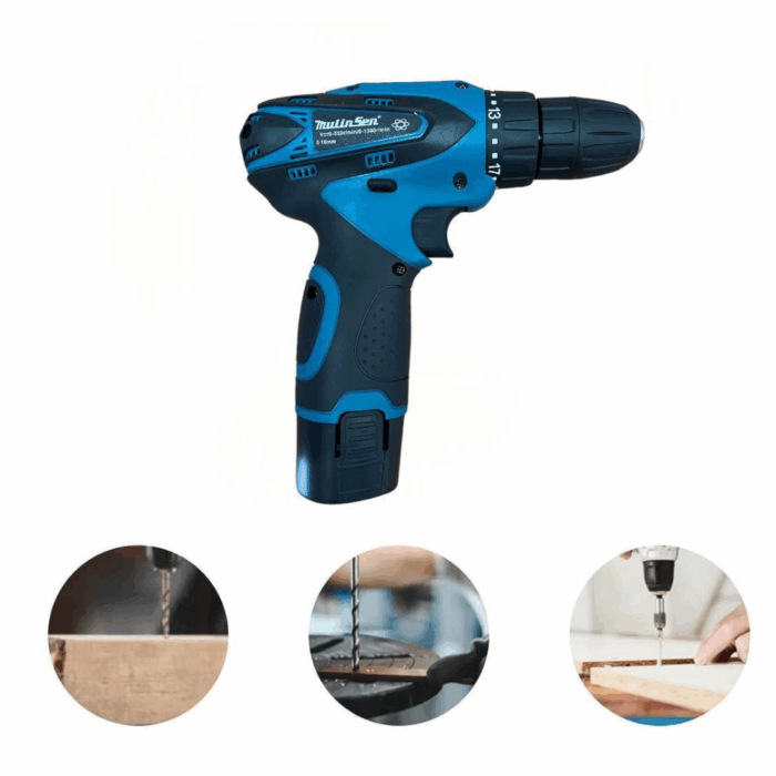 Kit Trapano Avvitatore + Smerigliatrice Flex con 2 Batterie 48V 2AH 4 Dischi 76mm - immagine 3