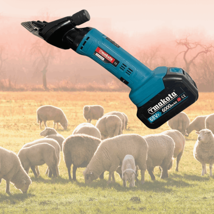 Macchina Tosatrice Tosapecora Professionale 68V | Doppia Batteria 800-1500W per Ovini - immagine 5