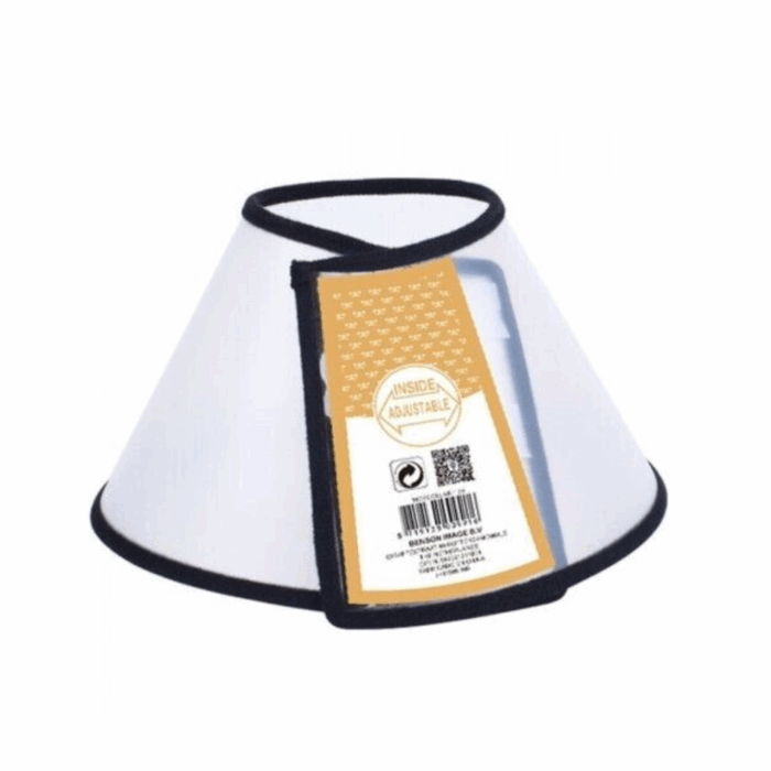 Collare Elisabettiano PVC Taglia Piccola 17-32cm per Cani e Gatti, Trasparente  Anti-Morso - immagine 5