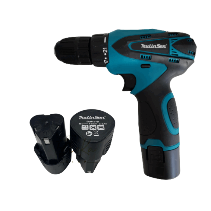 Kit Trapano Avvitatore + Smerigliatrice Flex con 2 Batterie 48V 2AH 4 Dischi 76mm - immagine 9