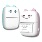 Mini Stampante Termica Wireless Portatile Bluetooth, Stampa Senza Inchiostro, Bianco e Nero