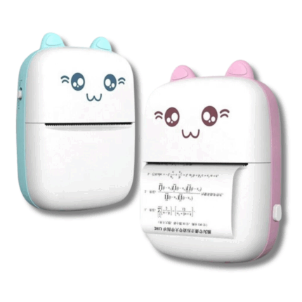 Mini Stampante Termica Wireless Portatile Bluetooth, Stampa Senza Inchiostro, Bianco e Nero