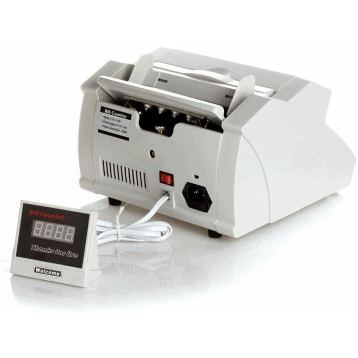 Conta Banconote Professionale Rilevatore Soldi Falsi, Bill Counter Display LED 1000 Banconote/Minuto - immagine 2