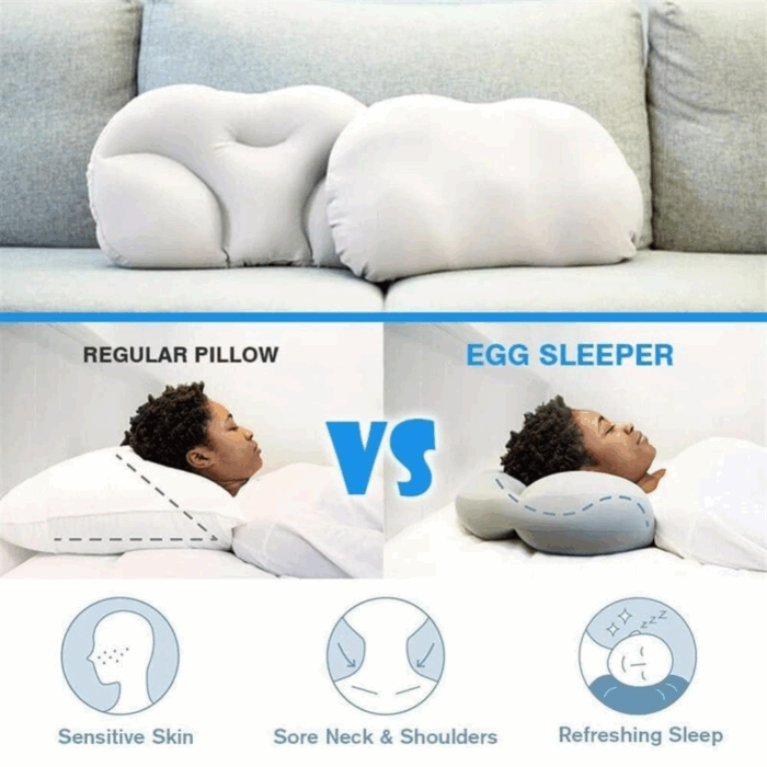 Cuscino Ortopedico per Cervicale, Emicranie, Dolori Muscolari Morbido in Memory Foam Micro-Sfere - immagine 4