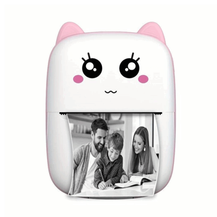 Mini Stampante Termica Wireless Portatile Bluetooth, Stampa Senza Inchiostro, Bianco e Nero - immagine 6