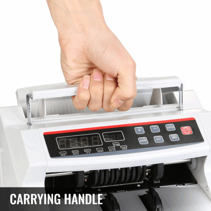 Conta Banconote Professionale Rilevatore Soldi Falsi, Bill Counter Display LED 1000 Banconote/Minuto - immagine 7