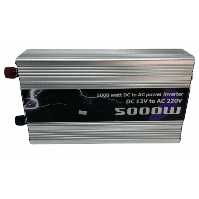 Inverter da 5000W 12V 220V Portatile con Pinze per Impianto Fotovoltaico, Auto, Camper, Barca - immagine 2