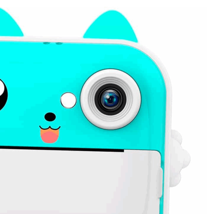 Stampante Istantanea per Bambini Doppia Lente Digitale Bianco e Nero 1080p, Foto, Video, Giochi - immagine 8