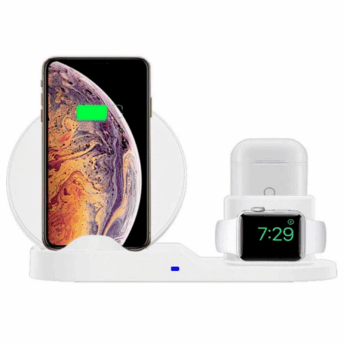 Caricabatterie Veloce 3 in 1 Wireless | Carica Smartphone, Auricolari e Smartwatch Senza Fili e in Mobilità - immagine 7