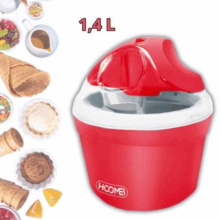 Macchina per Gelato 1,4 Litri Gelatiera 15W per Gelati, Frullati, Dolci