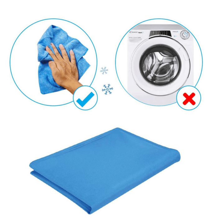 Tappetino Refrigerante 90x50cm Tappeto Rinfrescante per Animali Domestici, Auto, Giardino, Pavimento - immagine 5