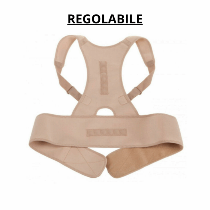 Supporto Posturale - Fascia per Schiena Dritta, Tutore Taglia Regolabile, Postura Lombare Dorsale - immagine 4
