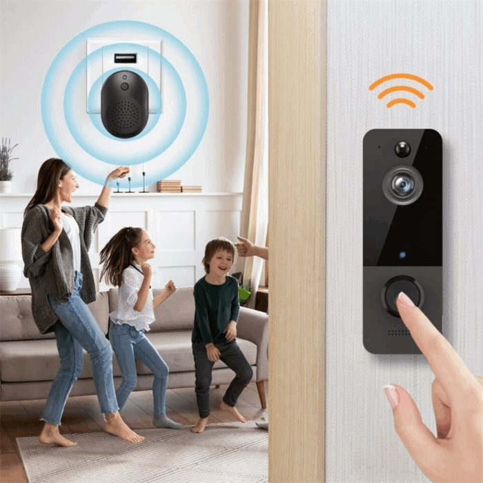 Campanello Wireless con Videocamera Applicazione sul Cellulare, Sicurezza della Casa per Porta, Portone - immagine 6