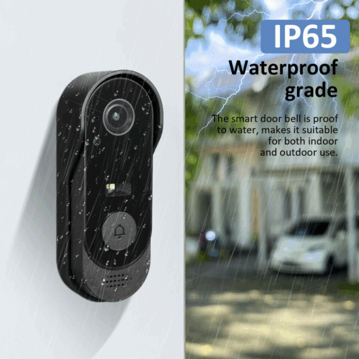 Campanello Wireless con Videocamera Applicazione sul Cellulare, Sicurezza della Casa per Porta, Portone - immagine 7