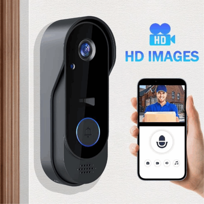 Campanello Wireless con Videocamera Applicazione sul Cellulare, Sicurezza della Casa per Porta, Portone - immagine 9