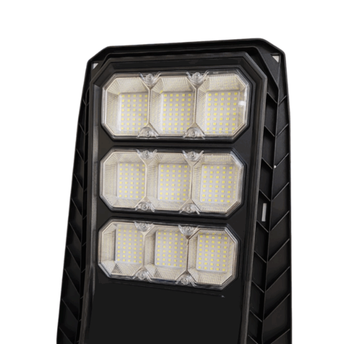 Lampione Stradale 800W a Ricarica Solare con Telecamera Incorporata 4G con Pannello Crepuscolare Integrato + Staffa a Muro - immagine 3