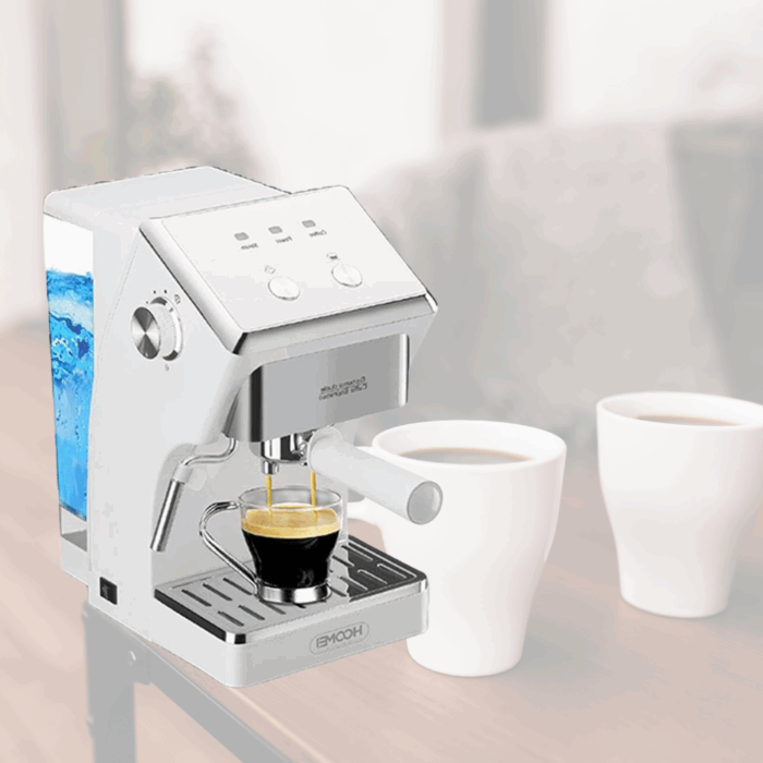 Macchina per Caffè Espresso 1050W Cappuccino 2 Tazze Funzione Schiuma Latte 1,6 Litri - immagine 2