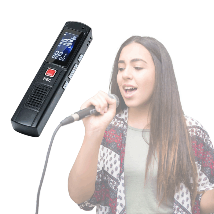 Registratore Vocale 16Gb Portatile Mp3 con Cuffie - Mini Audio Recorder LCD - immagine 5