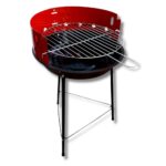Barbecue a Carbonella BBQ Grill Portatile in metallo con Paravento 33 cm Carbone