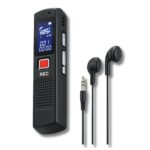Registratore Vocale 16Gb Portatile Mp3 con Cuffie - Mini Audio Recorder LCD