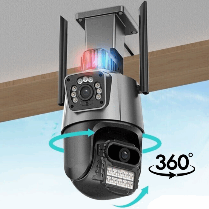PTZ Telecamera Videosorveglianza 6MP 4K | WiFi, Doppio Obiettivo, Allarme e Audio Bidirezionale | IP66 Infrarossi - immagine 4