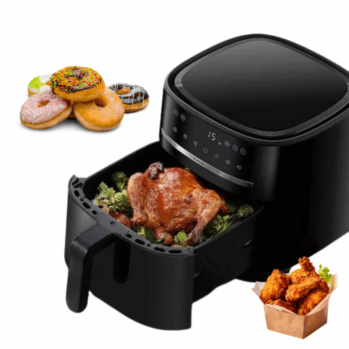 Friggitrice ad Aria 12 Litri 1700W Cestello Removibile Display Touch con Applicazione sul Cellulare - immagine 4