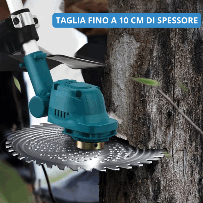 Decespugliatore Doppia Batteria 72V Universale Tagliaerba Elettrico 5 Ah Tagliabordi fino a 10cm - immagine 4