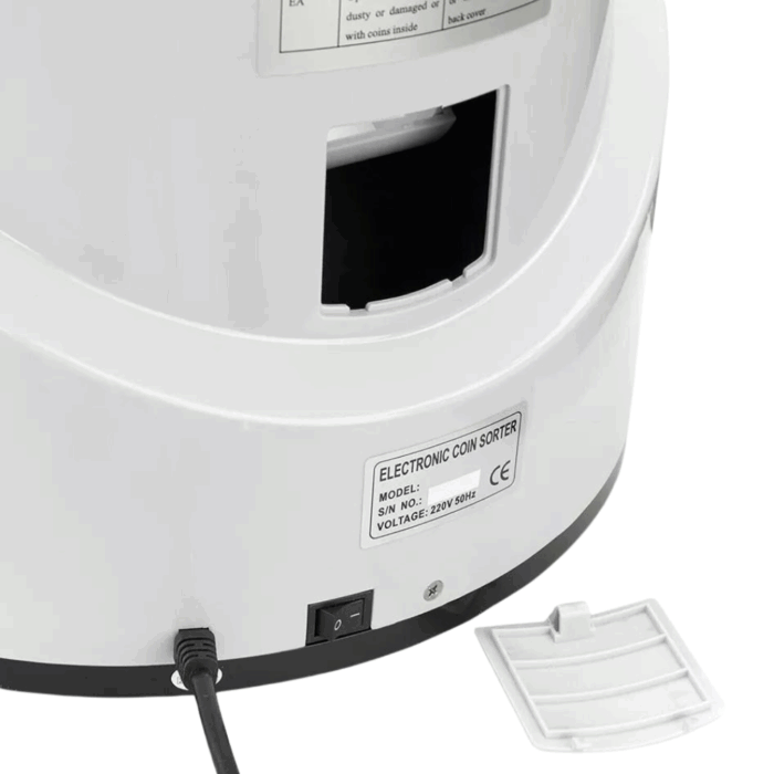 Macchina Contamonete 8 Cassetti Display Digitale, Separa Monete Automatico Fino a 216 Monete al Minuto - immagine 5