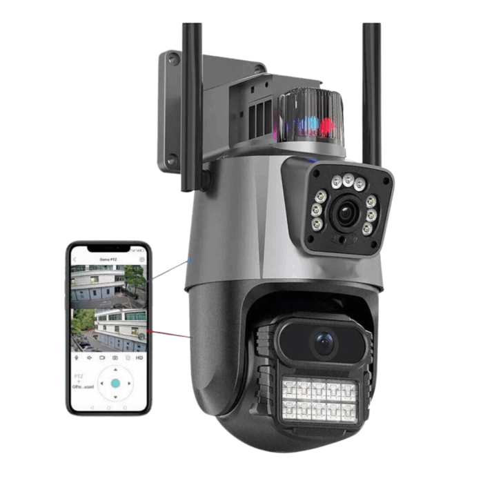 PTZ Telecamera Videosorveglianza 6MP 4K | WiFi, Doppio Obiettivo, Allarme e Audio Bidirezionale | IP66 Infrarossi - immagine 6