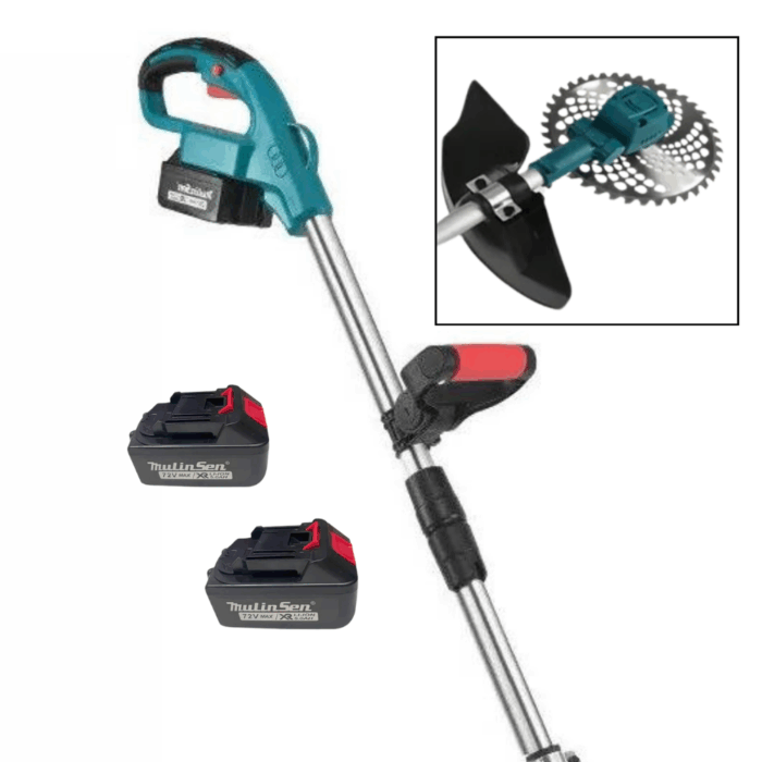 Decespugliatore Doppia Batteria 72V Universale Tagliaerba Elettrico 5 Ah Tagliabordi fino a 10cm - immagine 6
