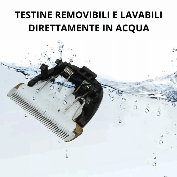 Rasoio Macchina Tosatrice per Pelo Animali 4 Lunghezze 3-6-9-12mm Ricaricabile USB, Cani, Gatti, Conigli - immagine 9