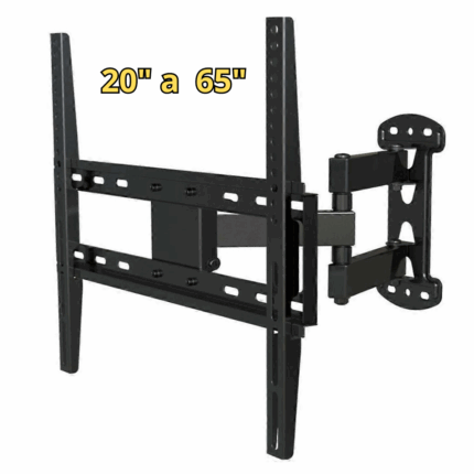 Staffa Porta TV Supporto Monitor Con Braccio Estensibile Da 20 a 65 Pollici Regolabile
