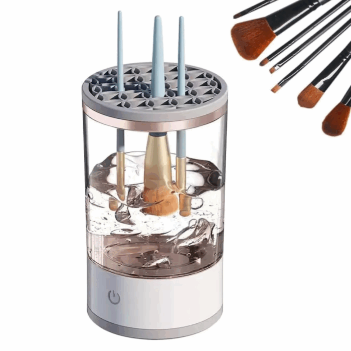 Pulitore Elettrico per Pennelli da Trucco, Asciugatura Automatica, Disinfettante e Ricaricabile - immagine 10