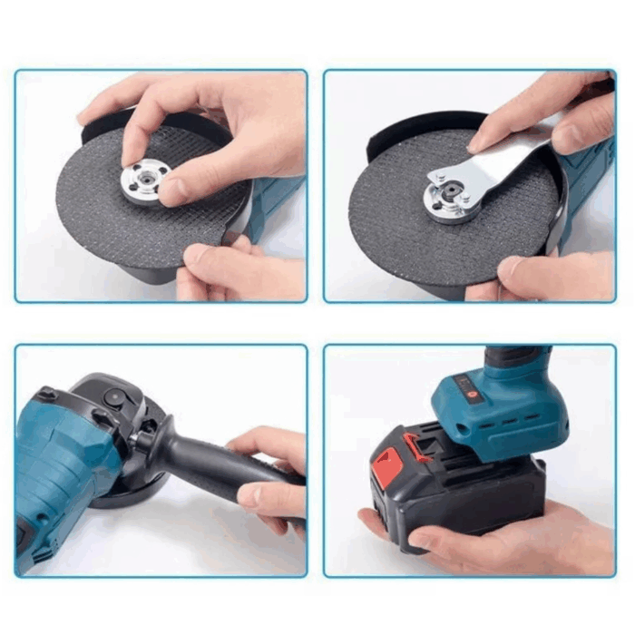 Smerigliatrice Angolare Flex a Batteria 68V 4.0A 115mm Motore Brushless - immagine 3