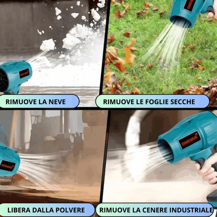 Soffiatore Senza Fili Doppia Batteria 68V Turbo Ventola Portatile con Valigetta Ventilatore a Getto per Foglie, Polvere, Cenere - immagine 3