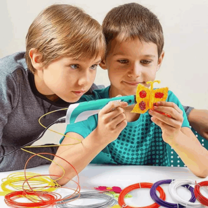 Penna per Stampa 3D , Disegni Tridimensionali con Filamenti Colorati 5V USB Kit Completo per Bambini e Adulti - immagine 3