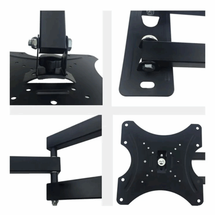 Staffa Porta TV Supporto Monitor, Braccio Estensibile Da 14 a 42 Pollici Regolabile - immagine 5