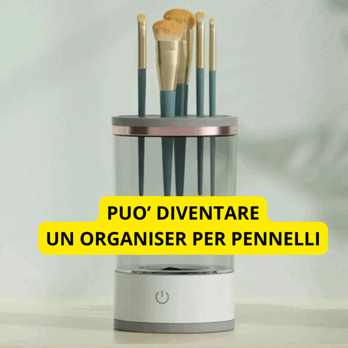 Pulitore Elettrico per Pennelli da Trucco, Asciugatura Automatica, Disinfettante e Ricaricabile - immagine 3