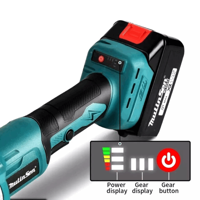 Smerigliatrice Angolare Flex a Batteria 68V 4.0A 115mm Motore Brushless - immagine 7