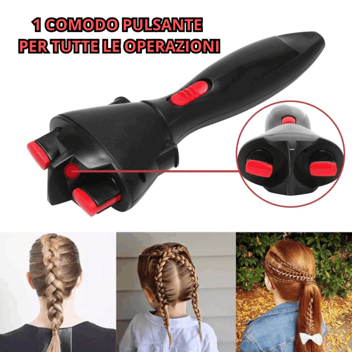Macchina Elettrica per Trecce 48W, Twister per Capelli, Intrecciatore Automatico, Styling per Acconciature - immagine 2