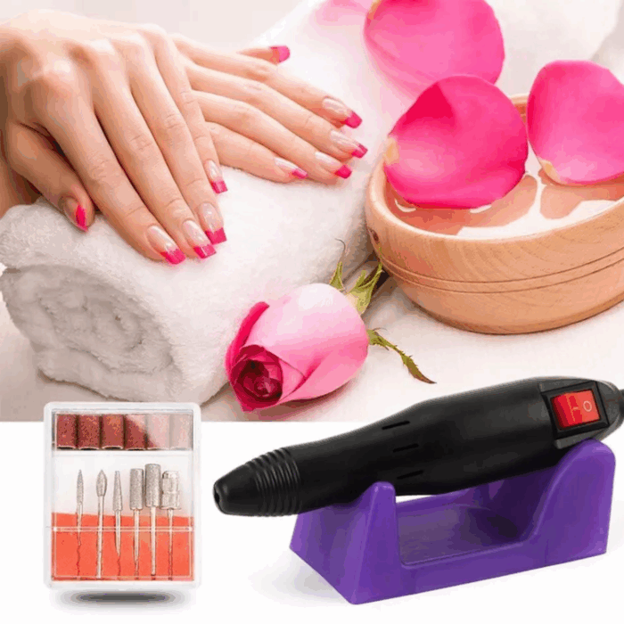 Fresa Unghie Professionale per Manicure, Pedicure, Ricostruzione, Gel, Lima Elettrica Kit Completo - immagine 6