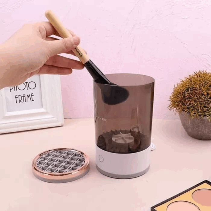 Pulitore Elettrico per Pennelli da Trucco, Asciugatura Automatica, Disinfettante e Ricaricabile - immagine 8