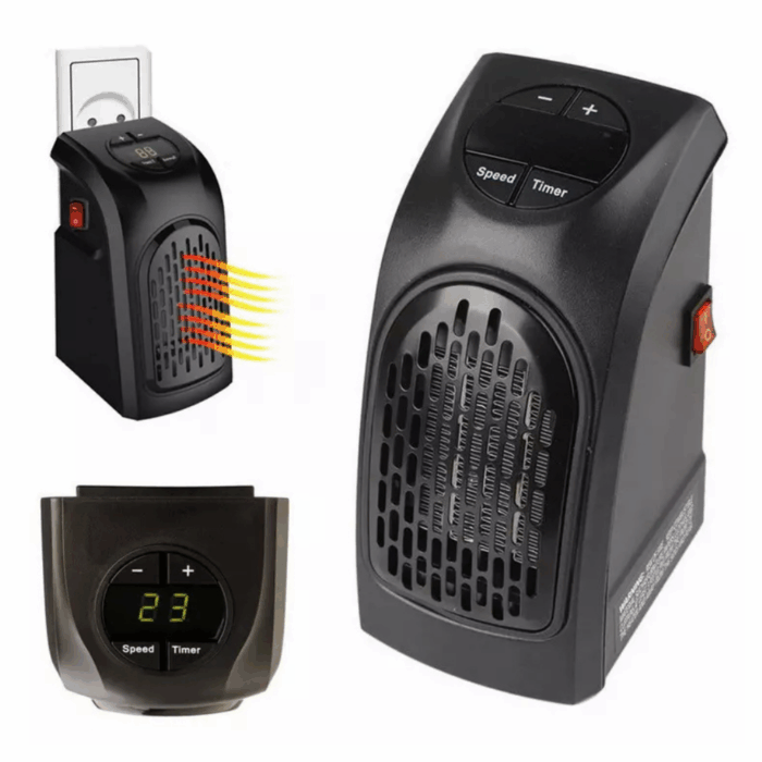 Stufa Elettrica Portatile a Presa 400W – Basso Consumo per Riscaldamento Rapido di Stanze - immagine 2