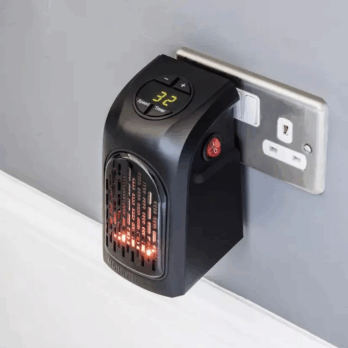 Stufa Elettrica Portatile a Presa 400W – Basso Consumo per Riscaldamento Rapido di Stanze - immagine 3