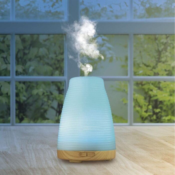 Diffusore Zen di Oli Essenziali e Aromi Con Umidificatore e Luci Colorate, Igienizzante Aria, Aromaterapia, Cromoterapia - immagine 3