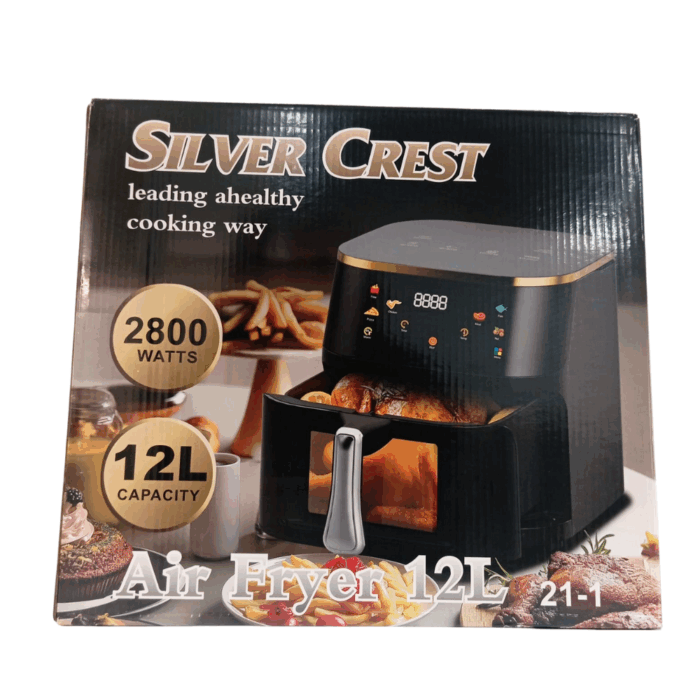 Friggitrice ad Aria 12 Litri 2800W Cesto Antiaderente Removibile, Touch Screen LCD, Cottura Senza Olio - immagine 3