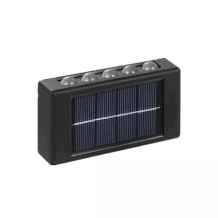 Appliques Luce Bidirezionale 10 LED a Ricarica Solare, Luce Fredda o Calda per Parete Muro Giardino Esterni - immagine 4